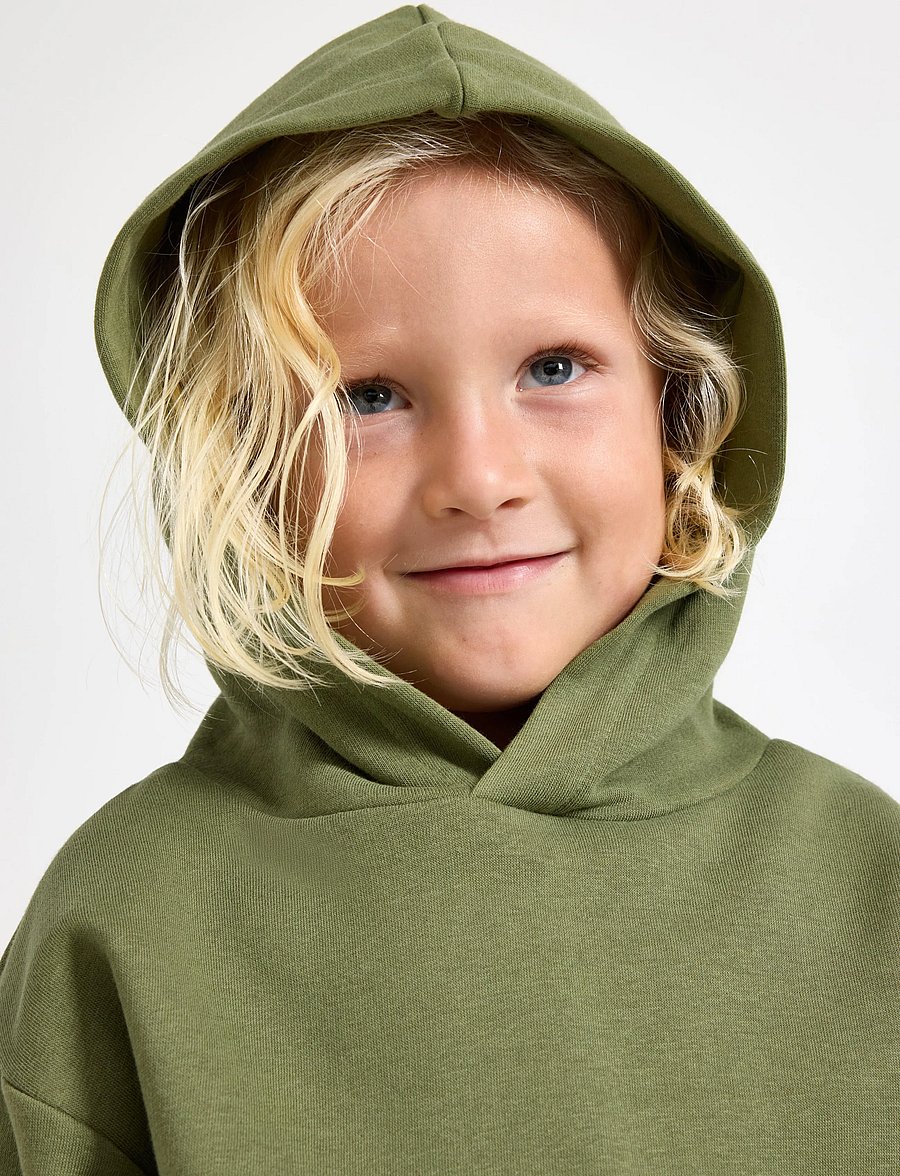 Lindex - Hoodie - kapuzenpullover - dark lime - 4