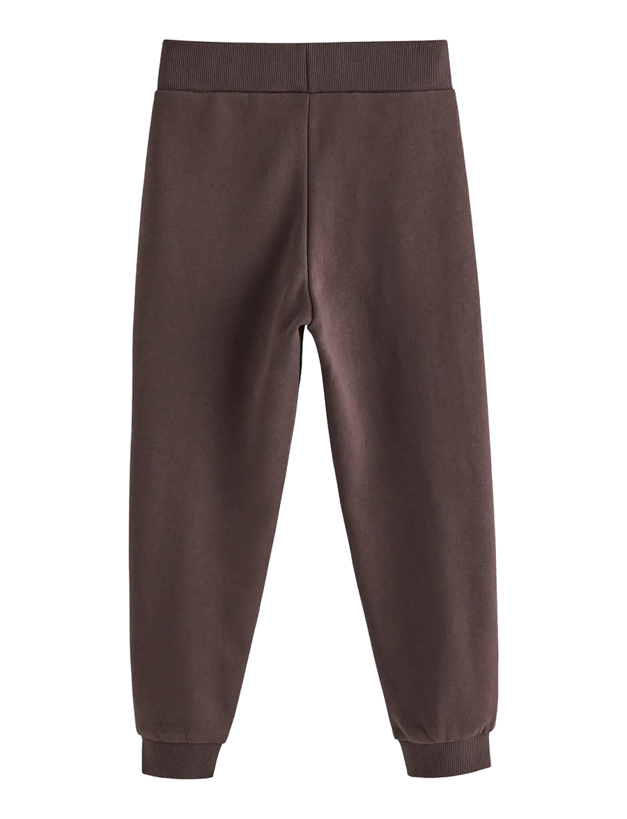 Lindex - Joggers with brushed inside - mjukisbyxor - dark brown - 2