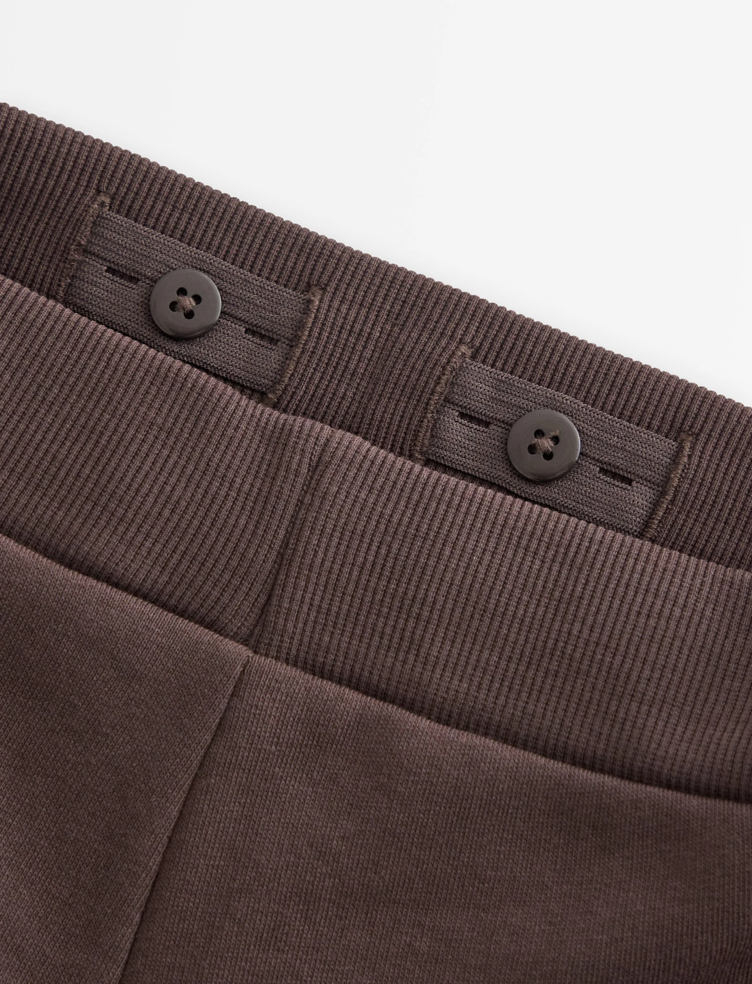 Lindex - Joggers with brushed inside - mjukisbyxor - dark brown - 5
