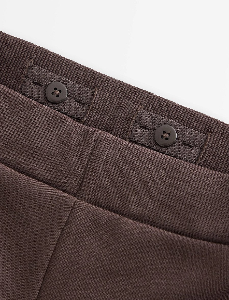 Lindex - Joggers with brushed inside - mjukisbyxor - dark brown - 5