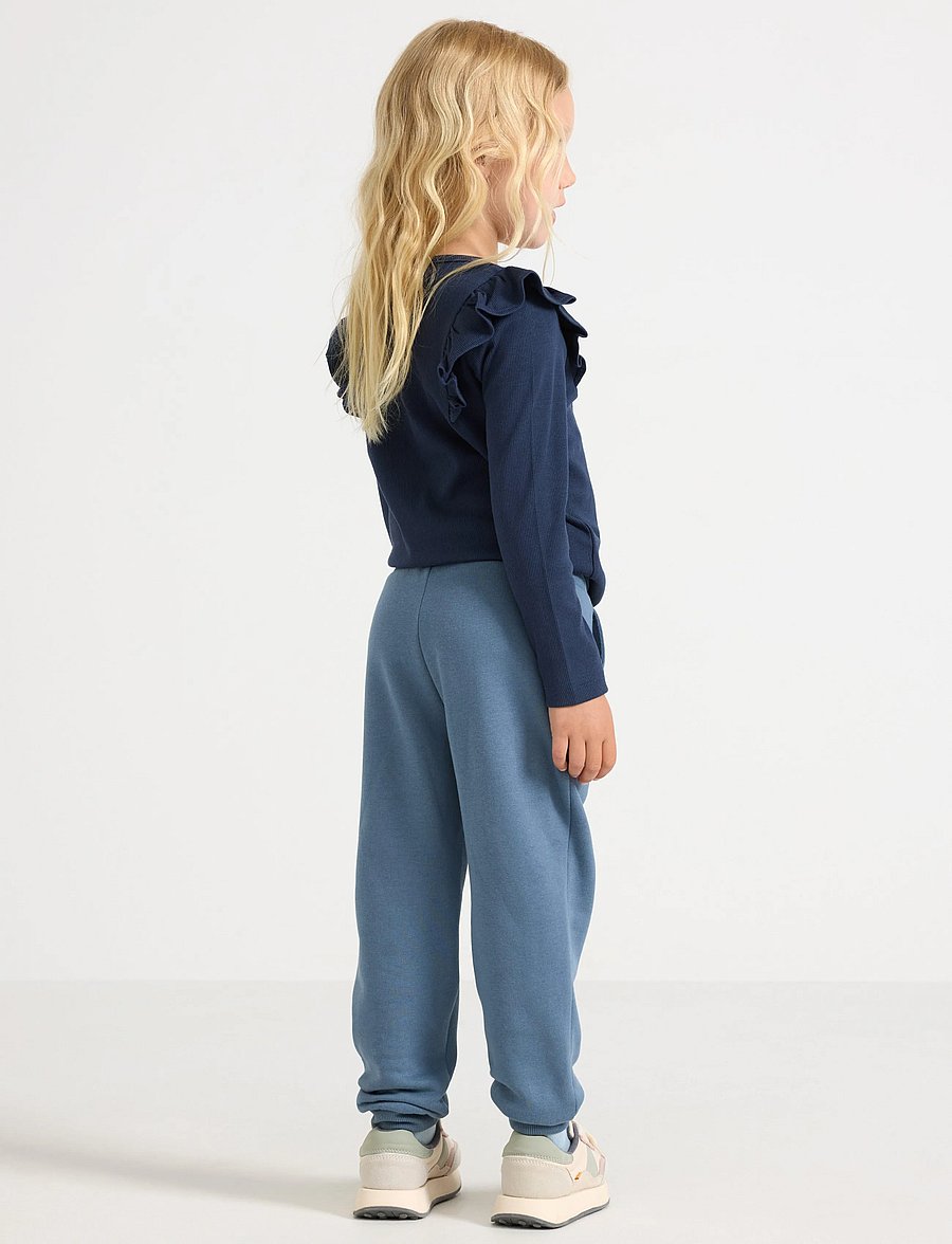 Lindex - Joggers with brushed inside - sweatpants - dark dusty blue - 3