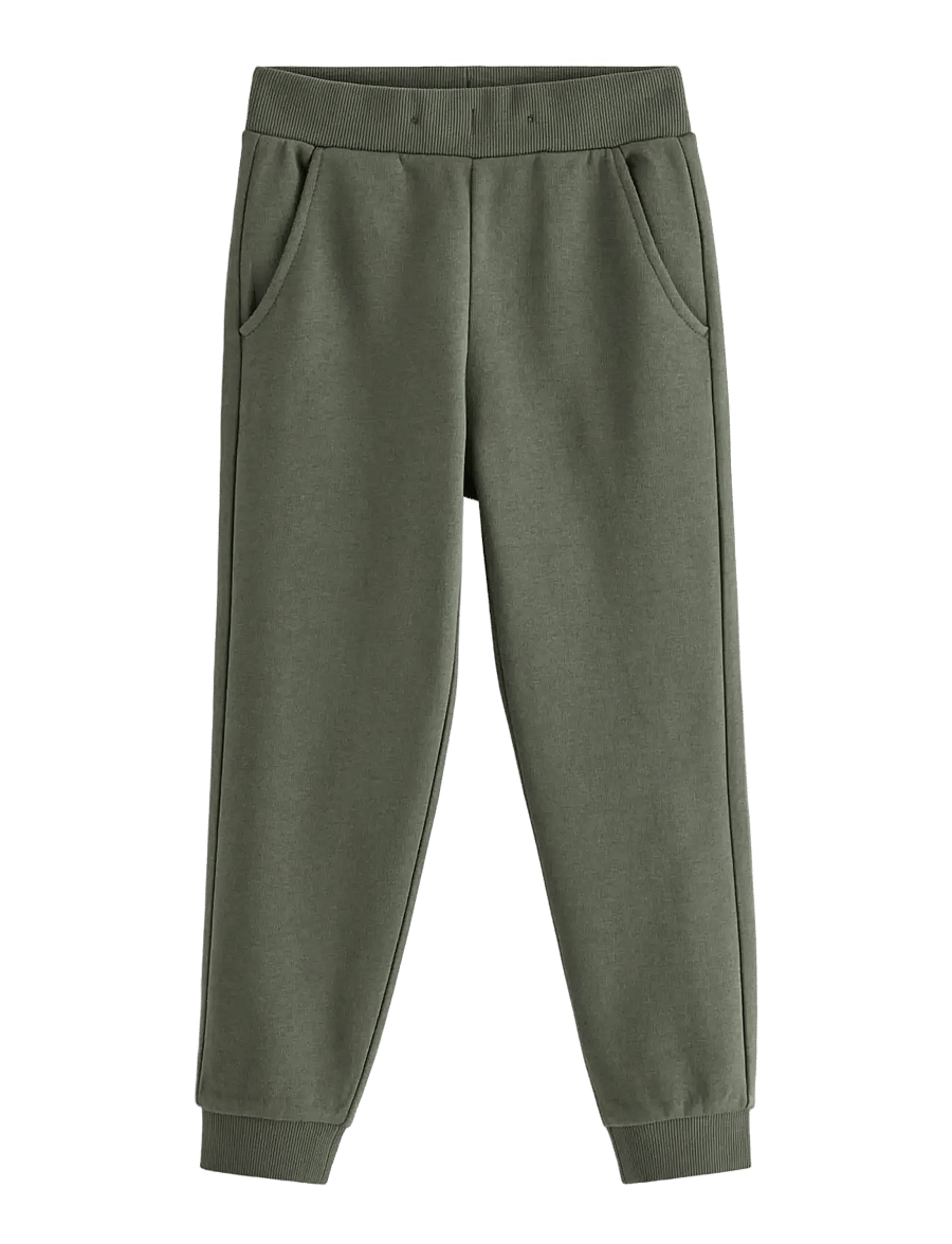 Lindex - Joggers with brushed inside - mjukisbyxor - dark khaki green - 1