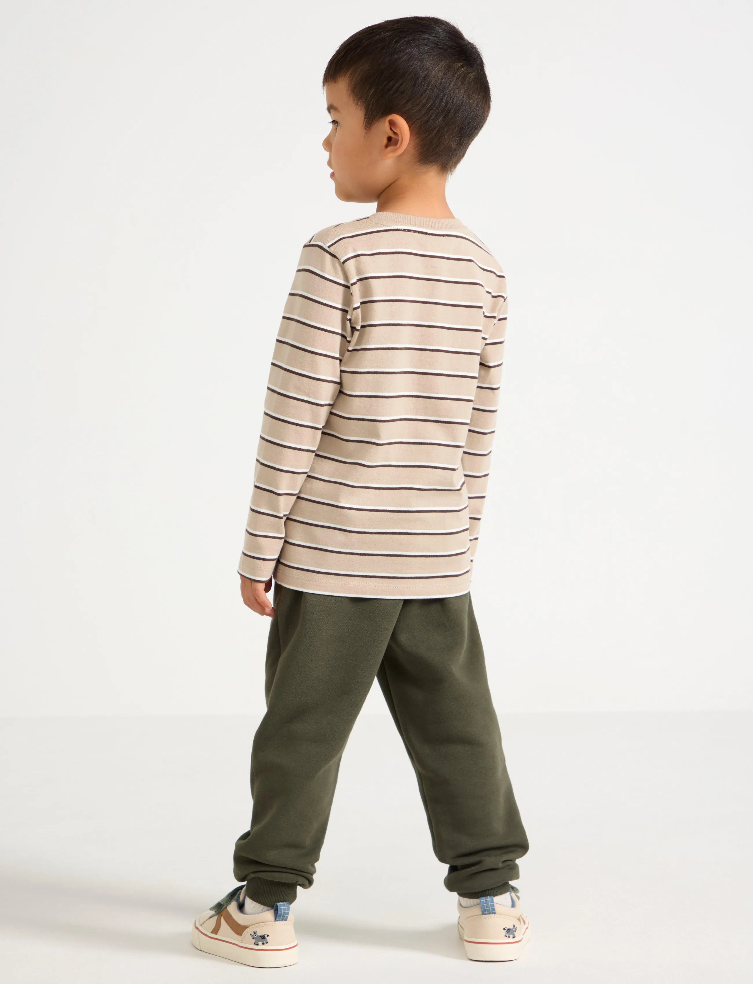 Lindex - Joggers with brushed inside - mjukisbyxor - dark khaki green - 3