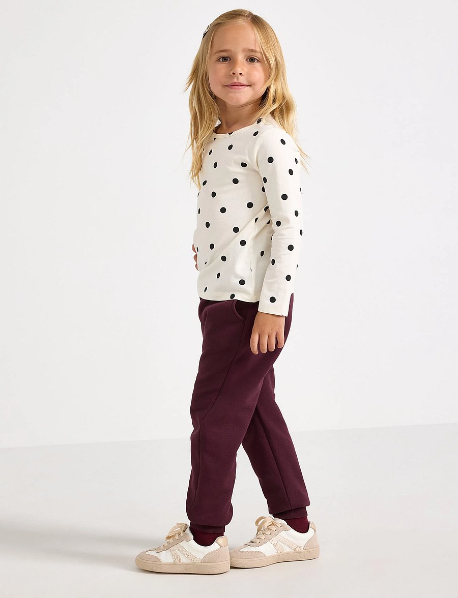 Lindex - Joggers with brushed inside - sweatpants - dark lilac - 0