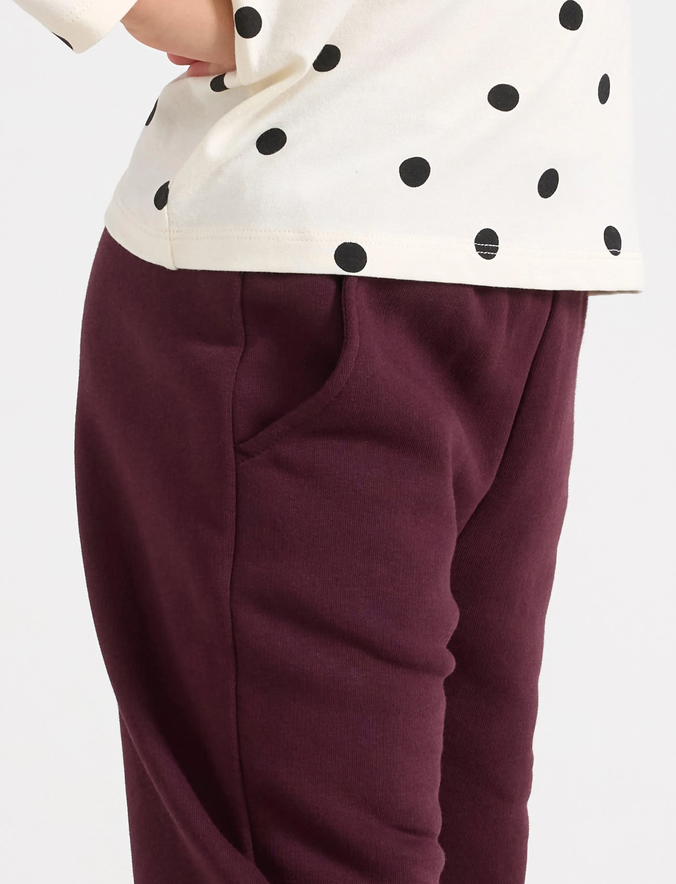 Lindex - Joggers with brushed inside - sweatpants - dark lilac - 4