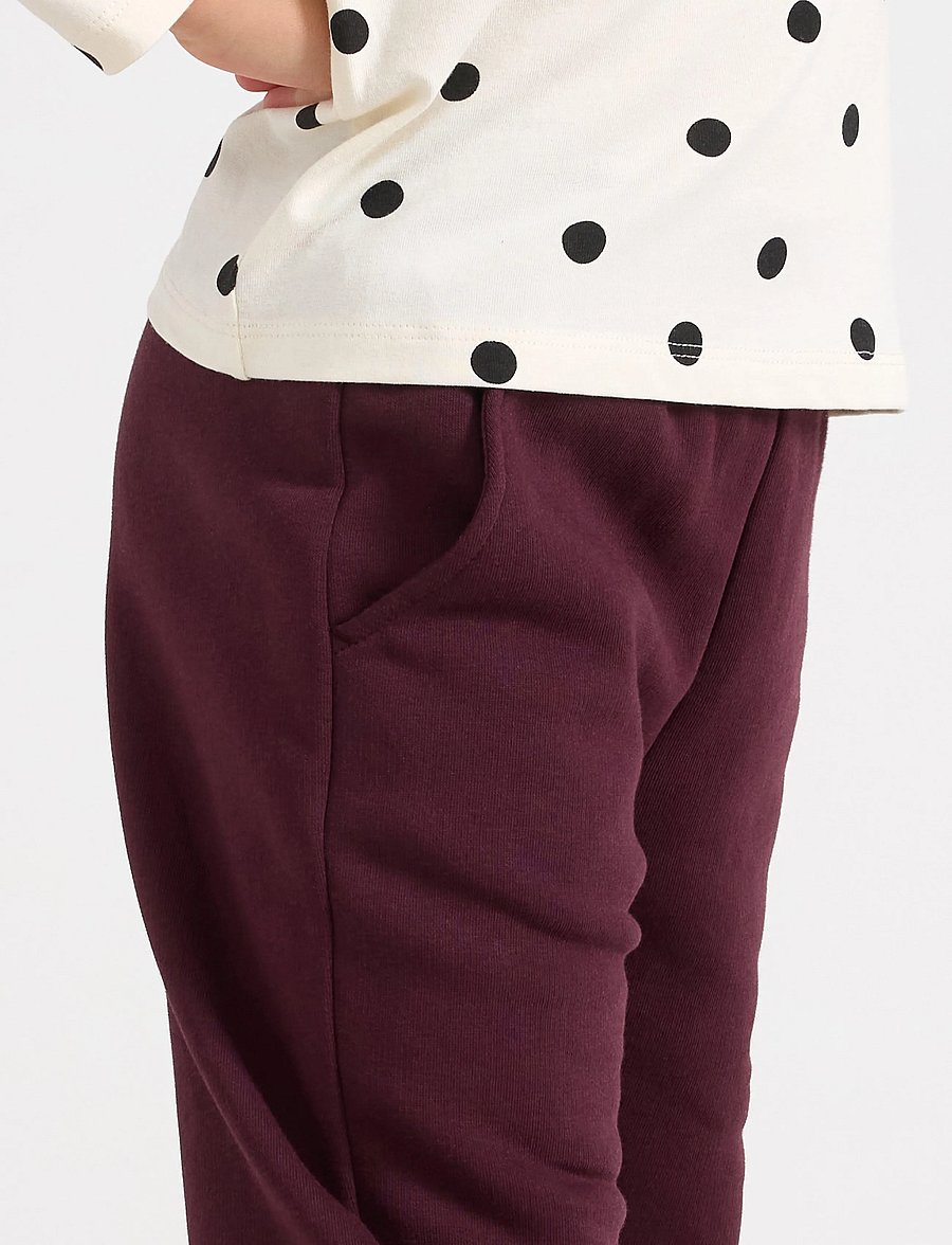 Lindex - Joggers with brushed inside - sweatpants - dark lilac - 4