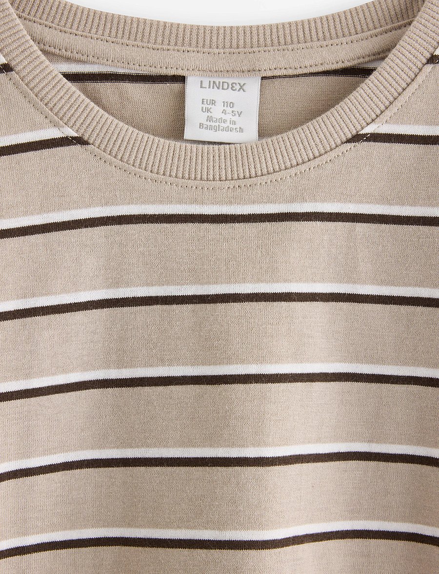 Lindex - Striped long-sleeved top - langärmelig - beige - 2