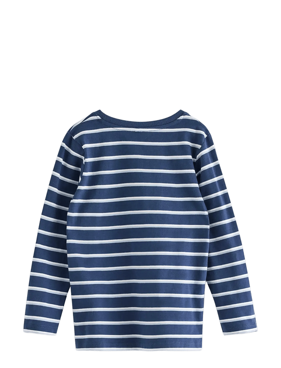 Lindex - Striped long-sleeved top - dark blue - 1