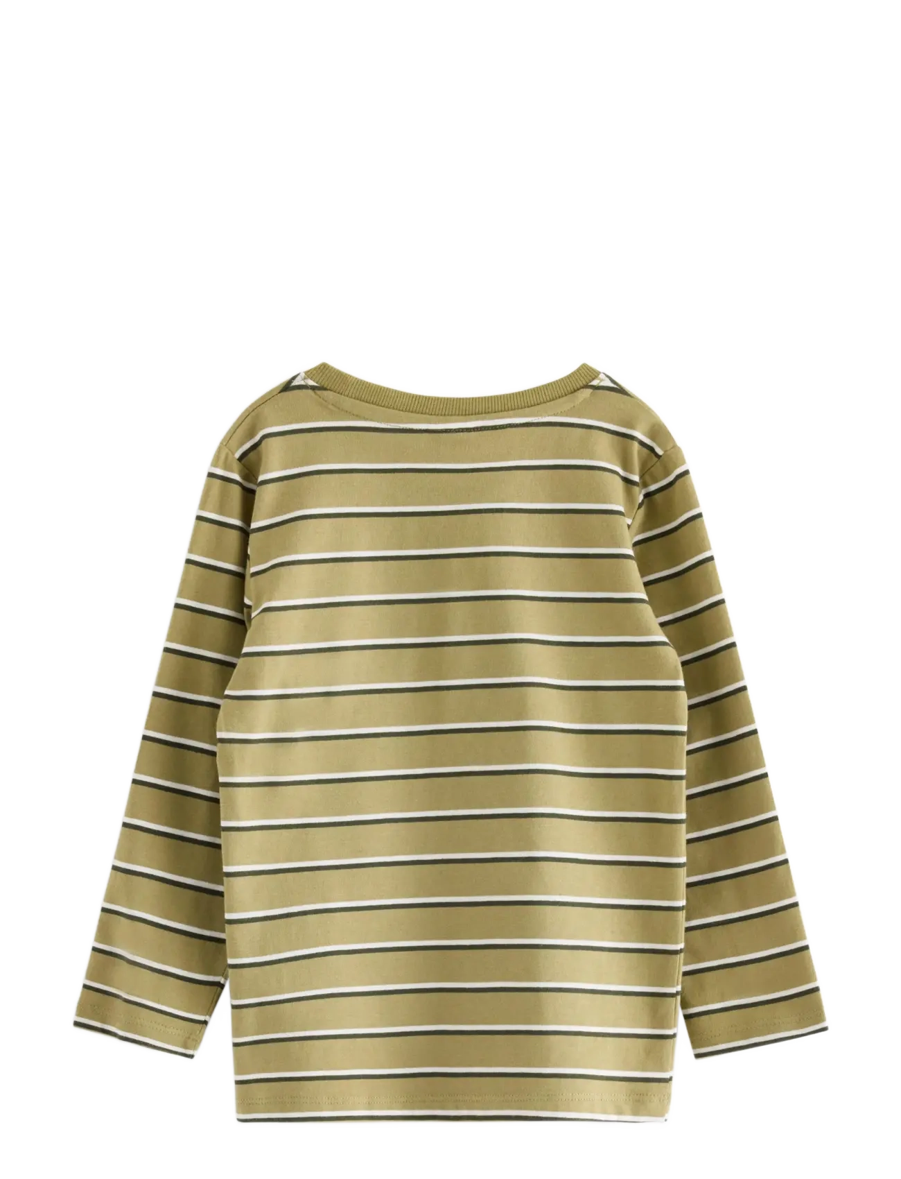 Lindex - Striped long-sleeved top - khaki - 1