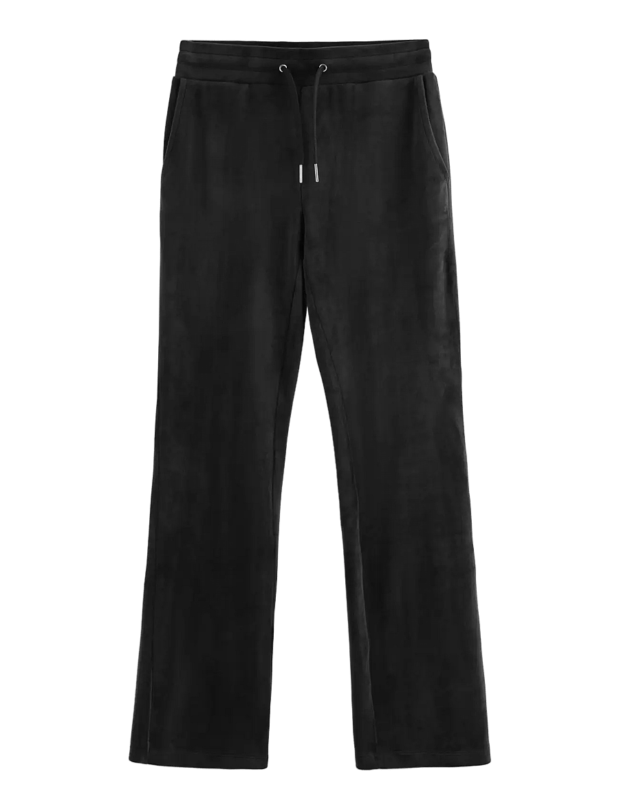Lindex - Velour trousers - bukser - black - 0