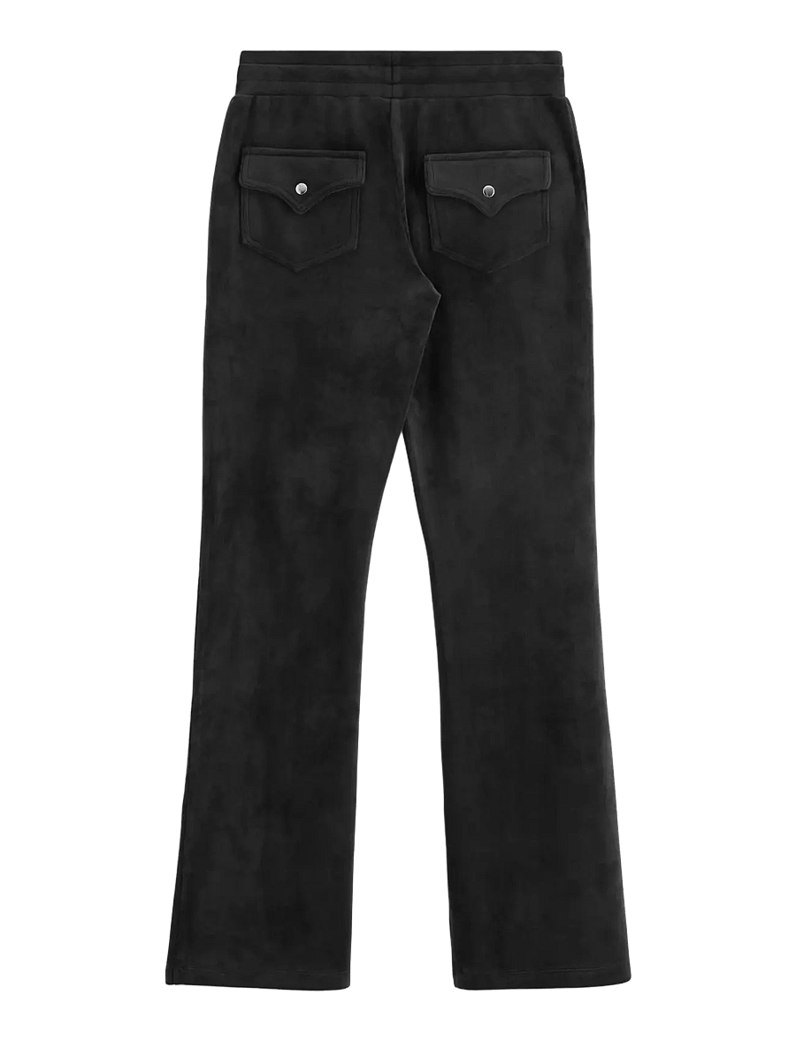 Lindex - Velour trousers - bukser - black - 1