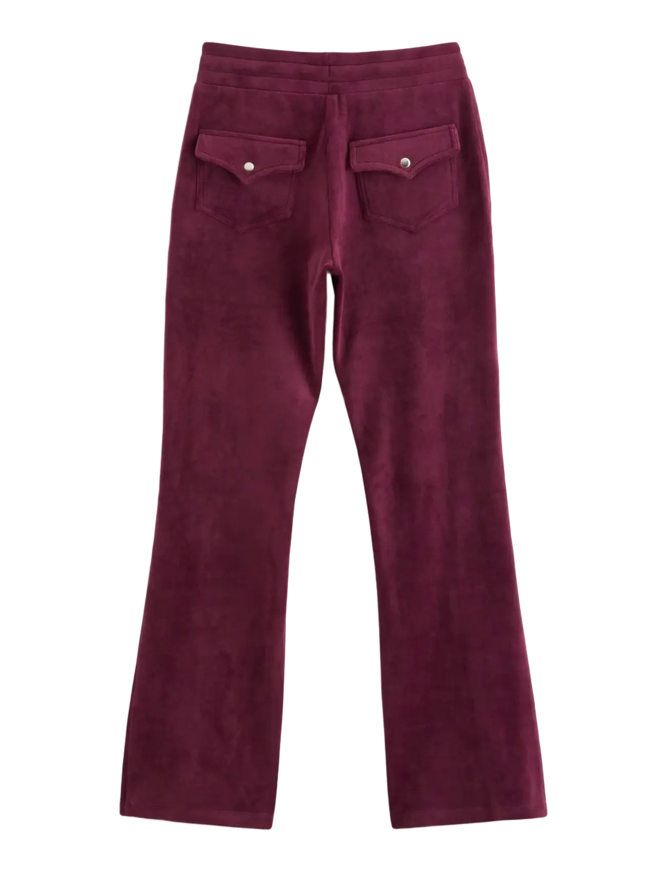 Lindex - Velour trousers - trousers - dark red - 1