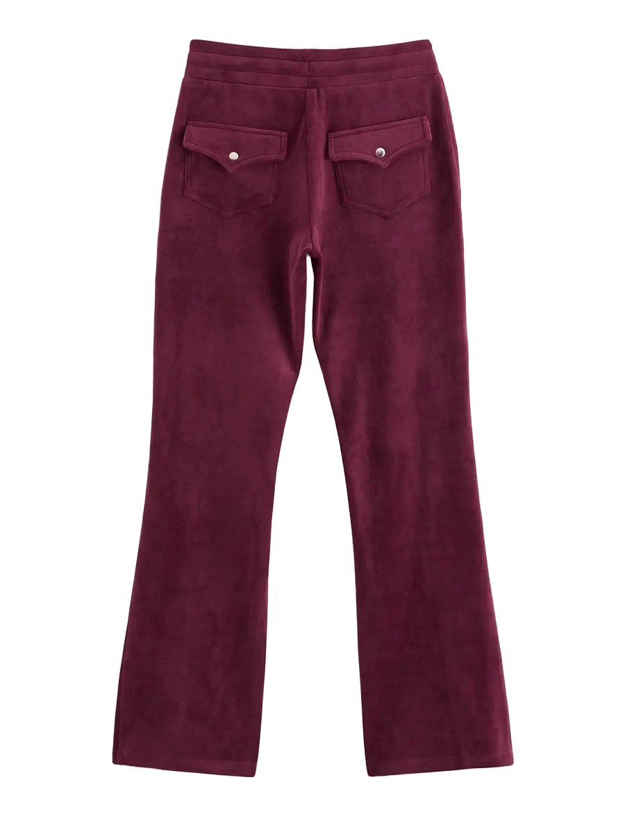 Lindex - Velour trousers - einkaufen nach alter von - dark red - 1