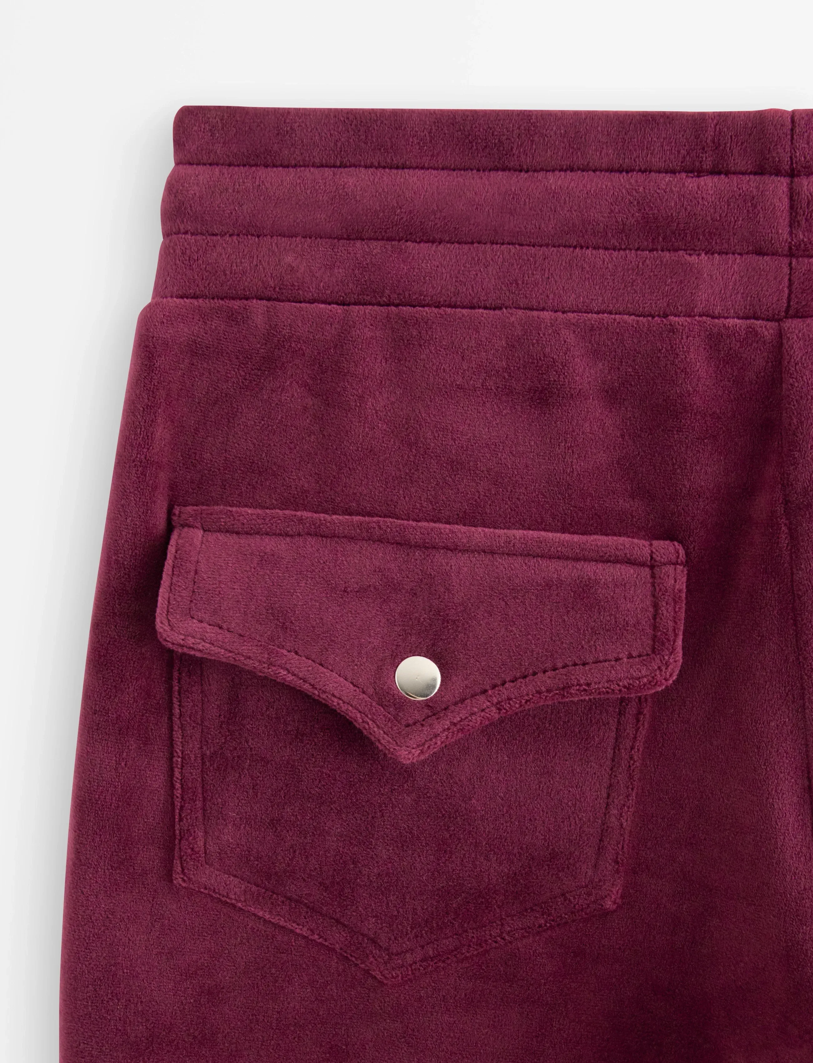 Lindex - Velour trousers - trousers - dark red - 2