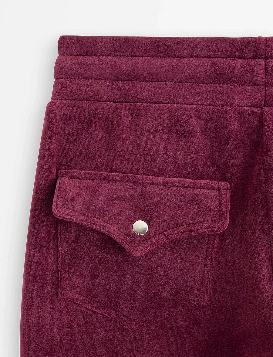 Lindex - Velour trousers - einkaufen nach alter von - dark red - 2