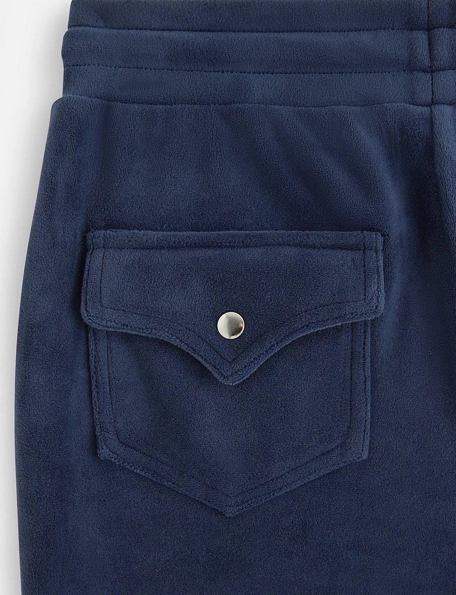 Lindex - Velour trousers - bukser - navy - 2