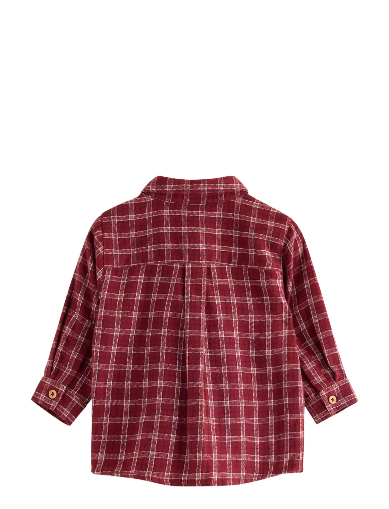 Lindex - Long-sleeved flannel shirt - langärmlige hemden - dark red - 1