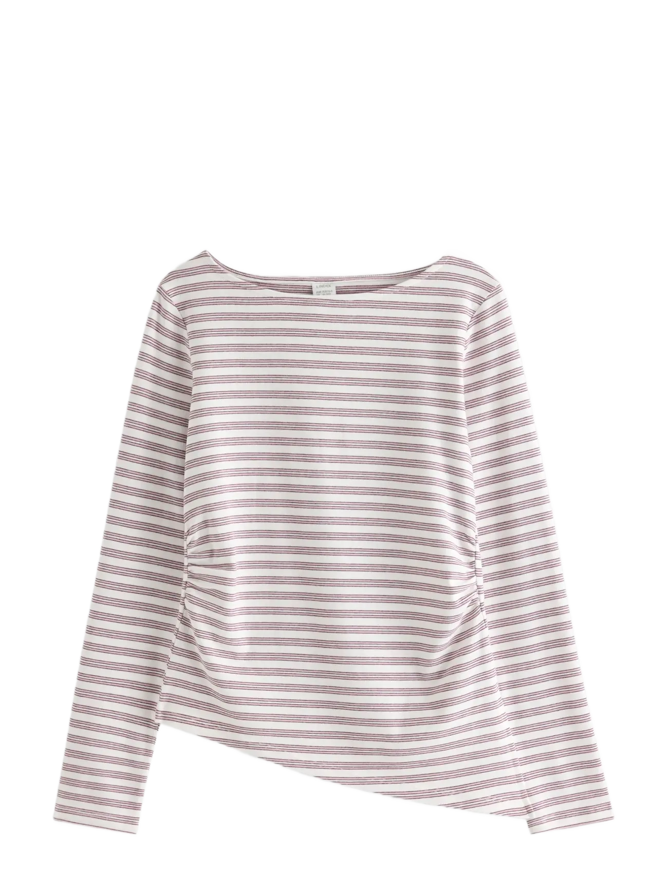 Lindex Long-sleeved top with gatherings - Kollektioner - LIGHT DUSTY WHITE / white