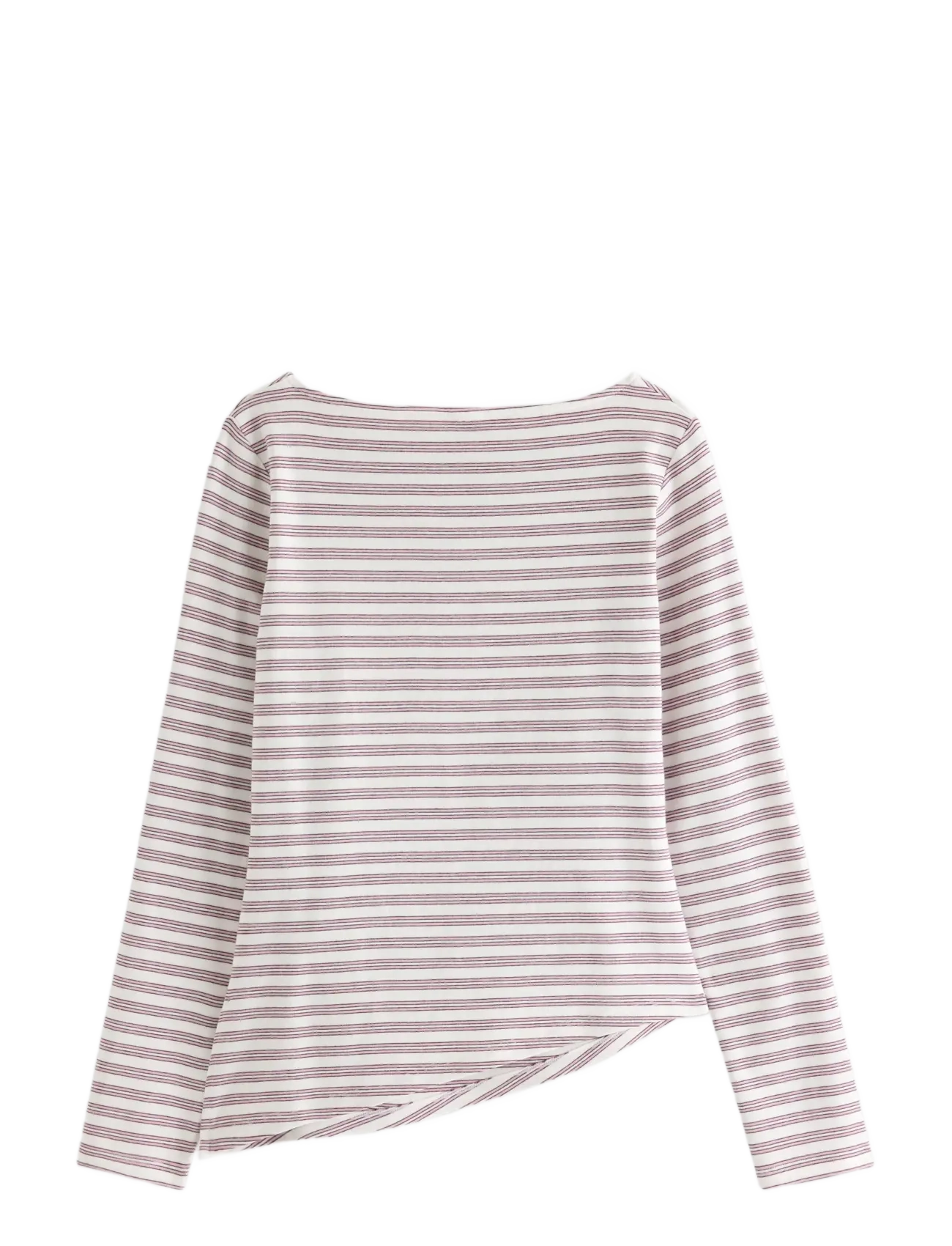 Lindex - Long-sleeved top with gatherings - långärmade t-shirts - light dusty white - 2