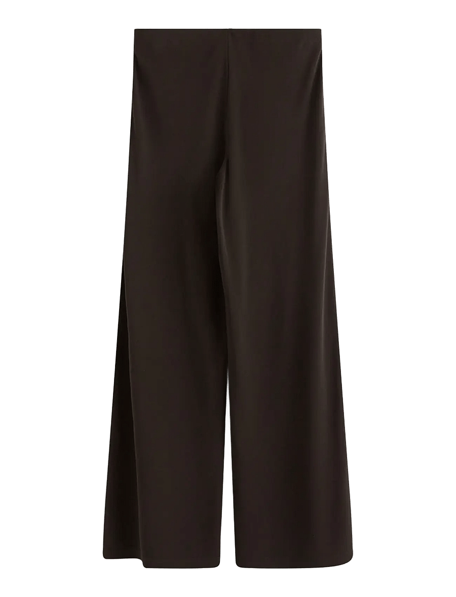 Lindex - Jersey trousers - vida byxor - dark brown - 2