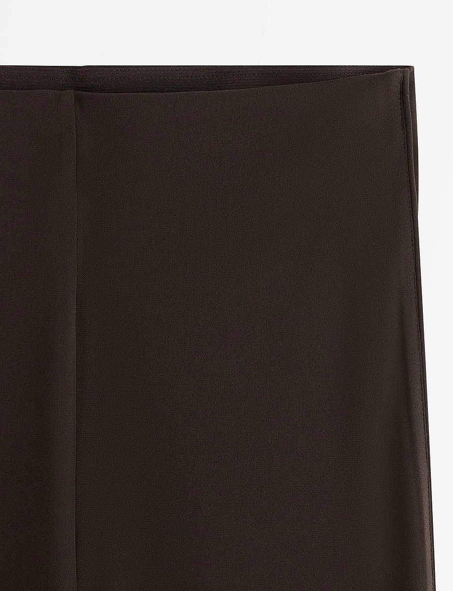 Lindex - Jersey trousers - vida byxor - dark brown - 5