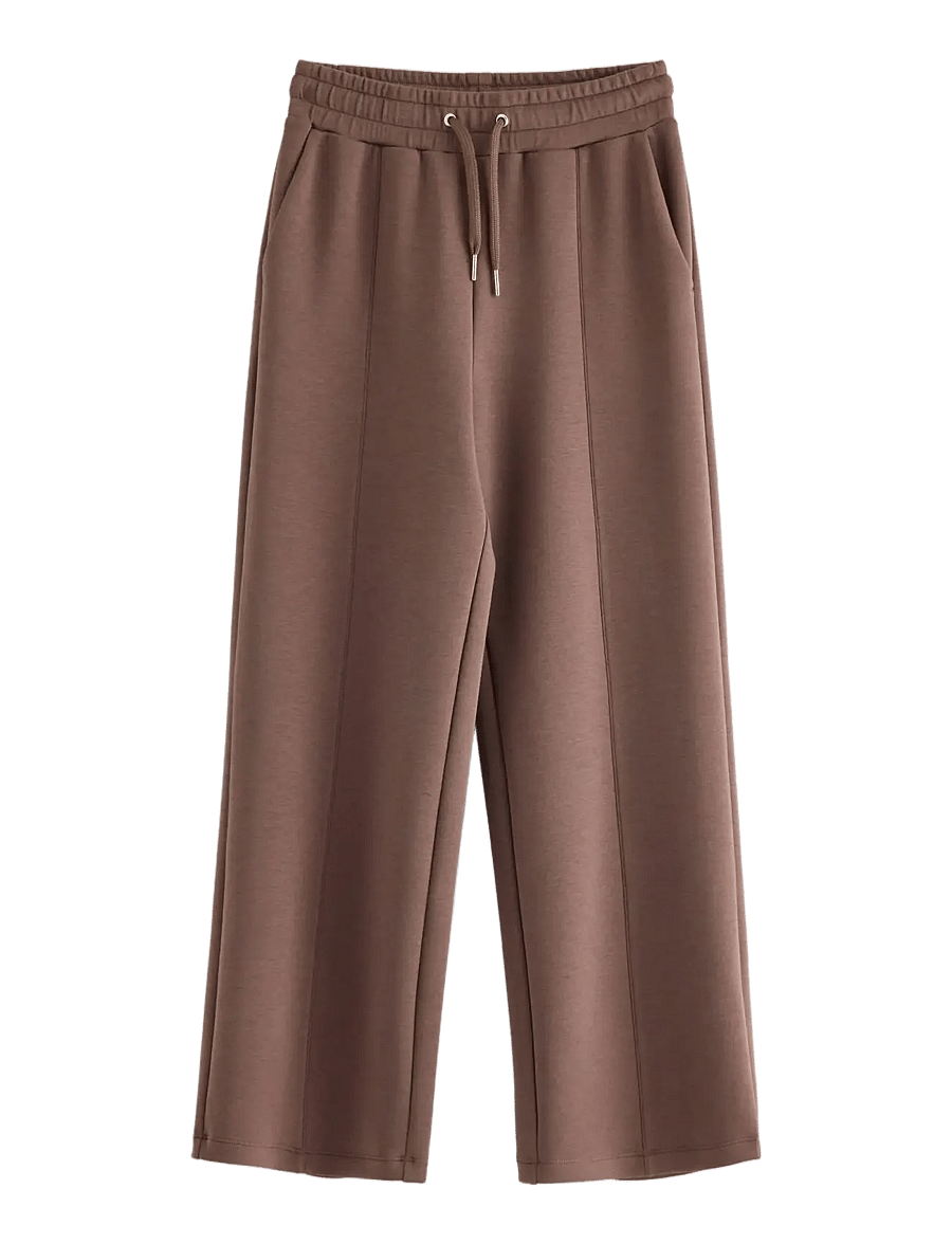 Lindex - Wide sweatpants - dark brown - 0