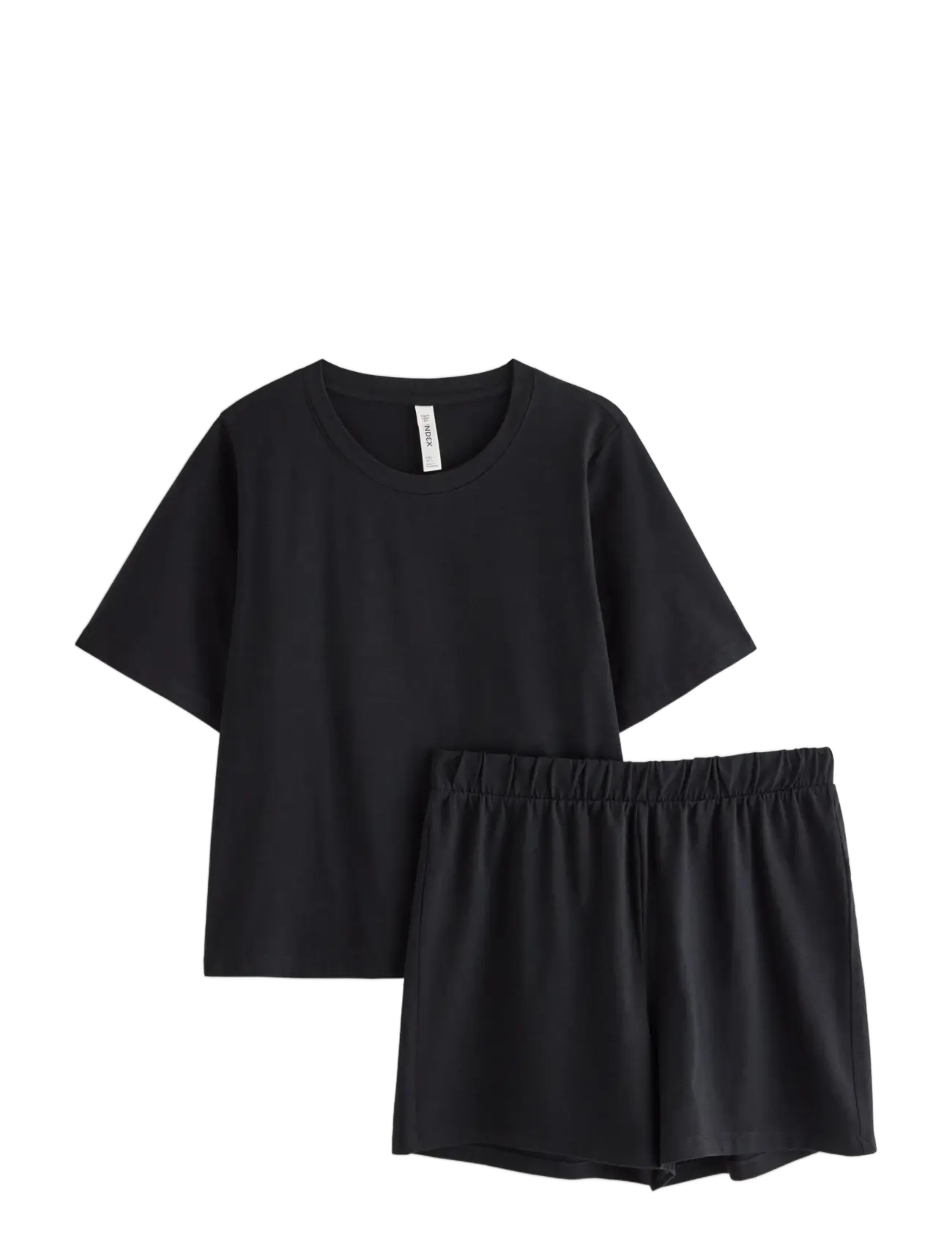 Lindex COOLMAX® pyjama set - Nachtwäsche - BLACK / black