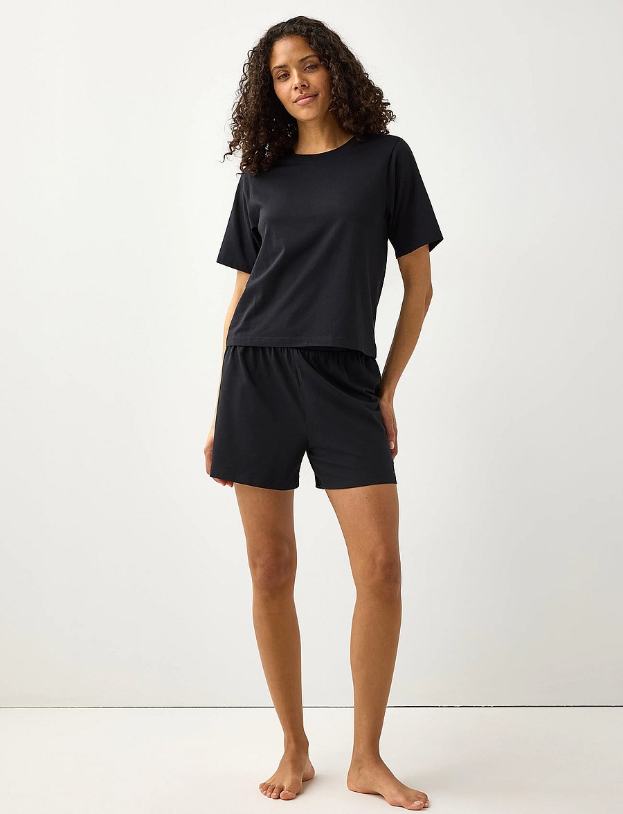 Lindex - COOLMAX® pyjama set - pižamos - black - 0