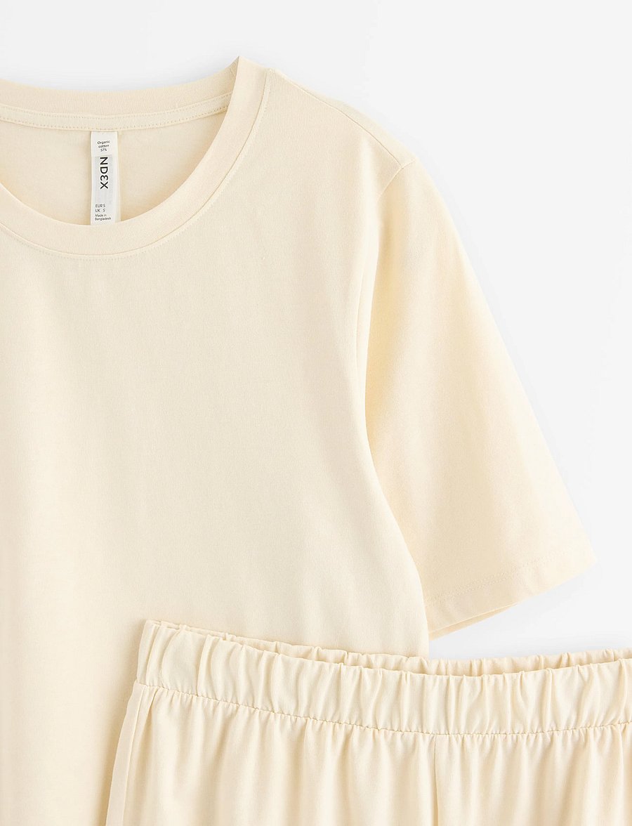Lindex - COOLMAX® pyjama set - pyjamas - light beige - 5