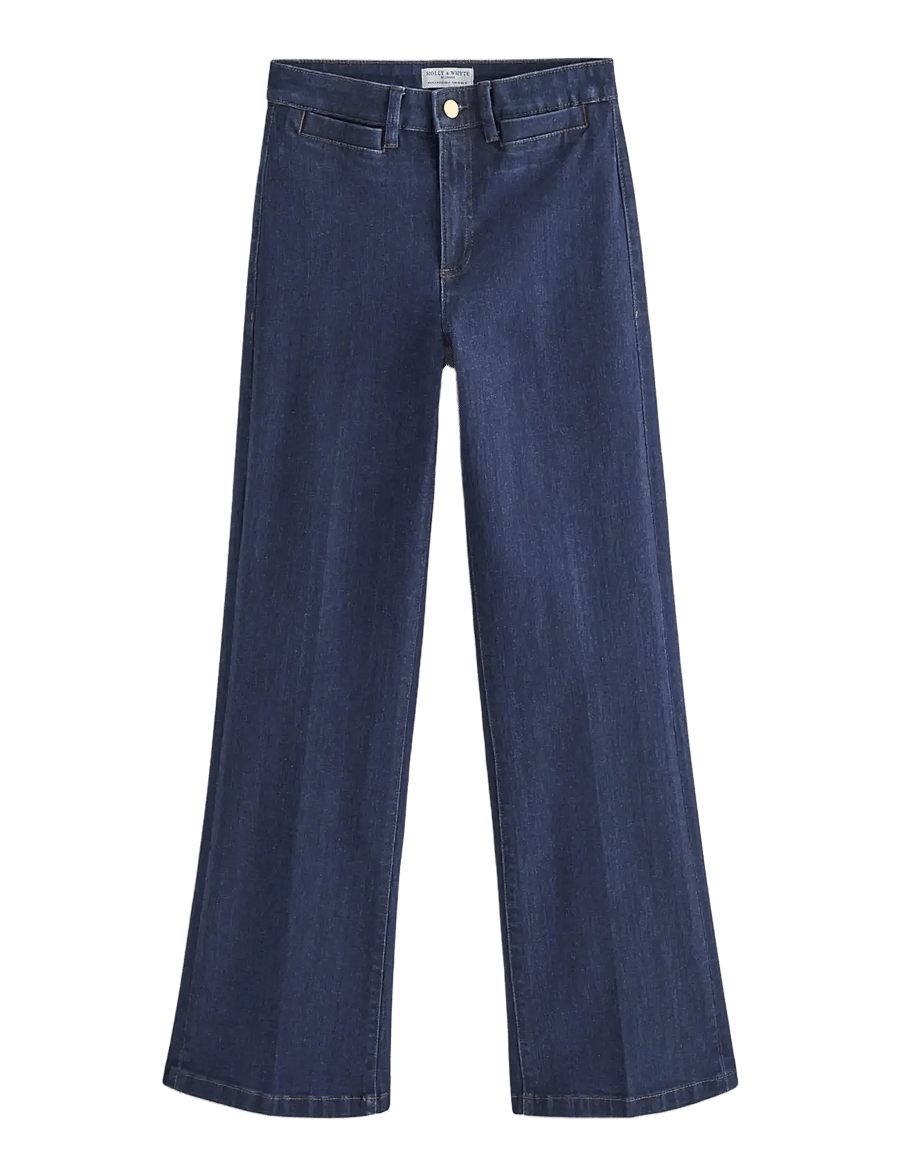 Lindex - Wide jeans with high waist - hosen mit weitem bein - dark denim - 1