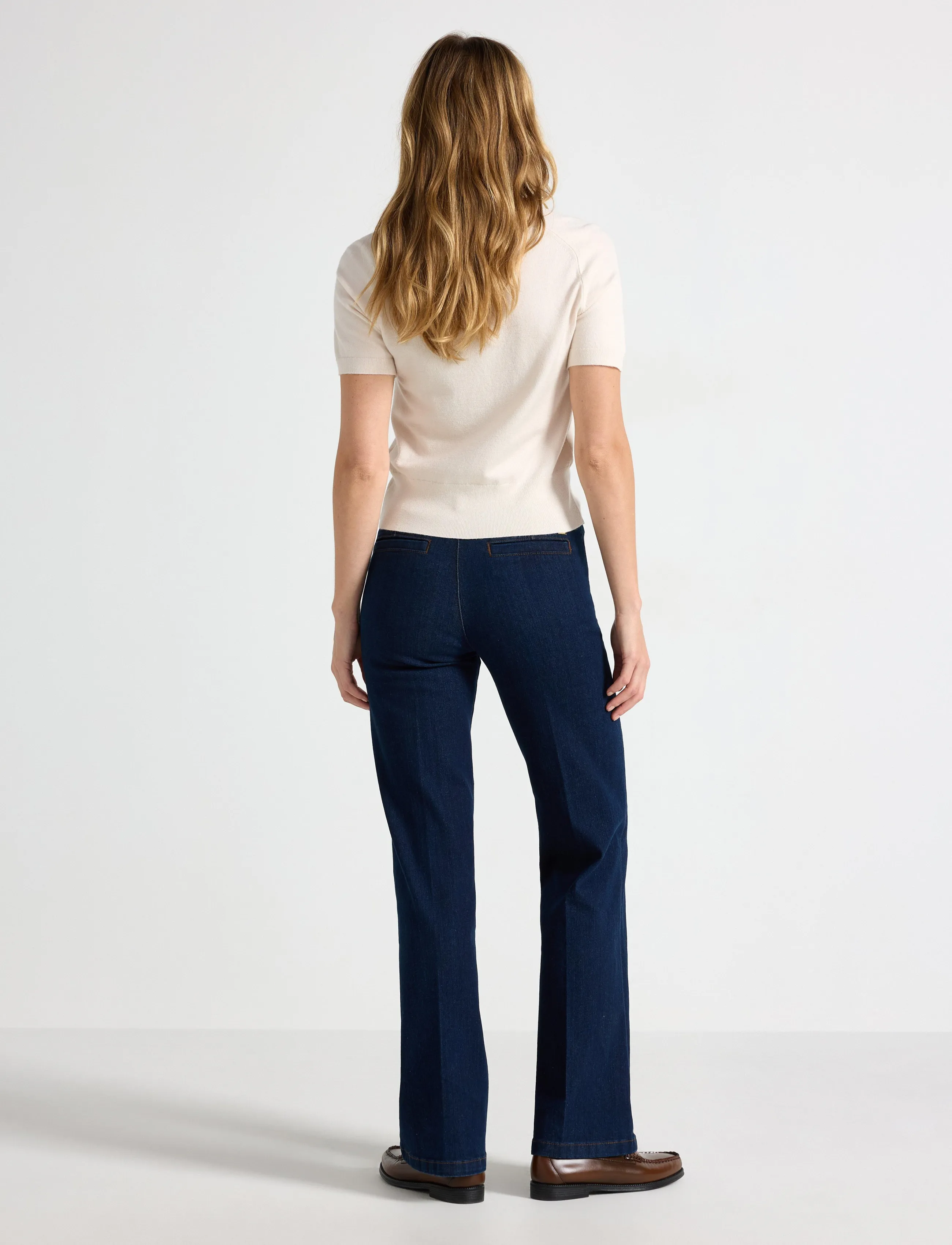 Lindex - Wide jeans with high waist - brede jeans - dark denim - 3