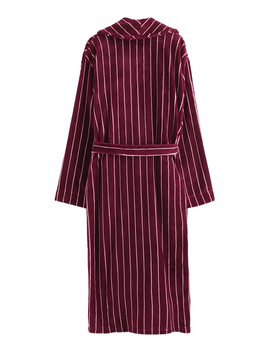 Lindex - Fleece robe - bademäntel - dark dusty red - 1