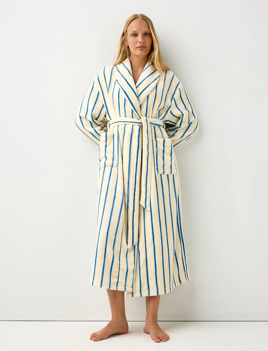 Lindex - Fleece robe - bademäntel - light blue - 0