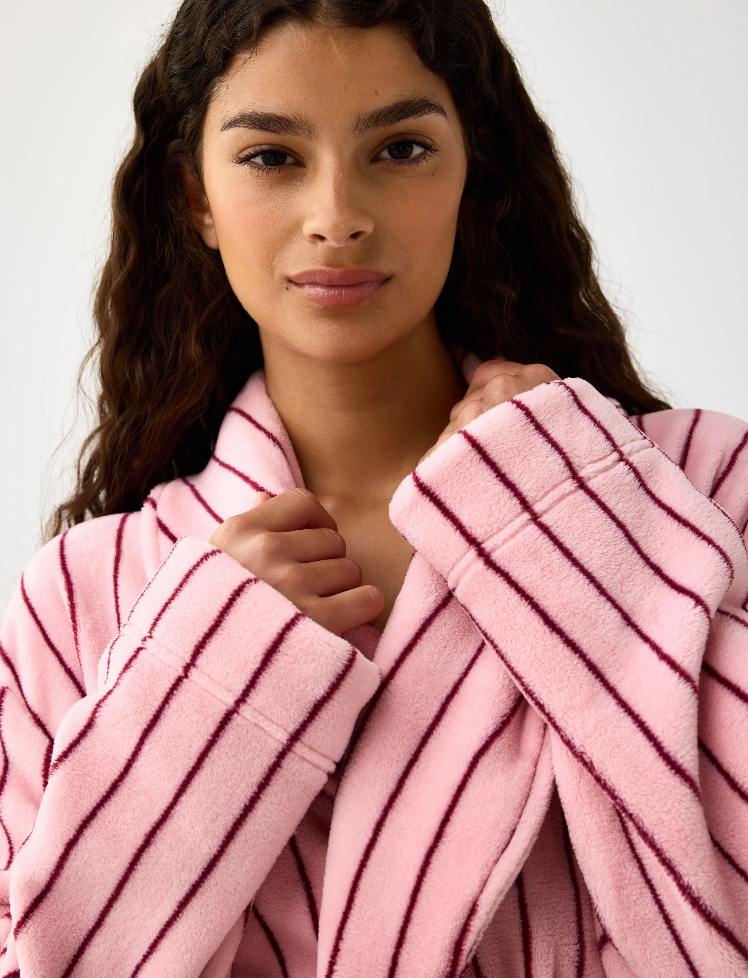 Lindex - Fleece robe - light pink - 4