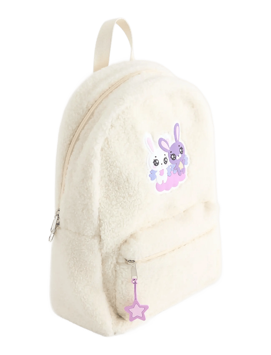 Lindex - Backpack - rygsække - light dusty white - 2