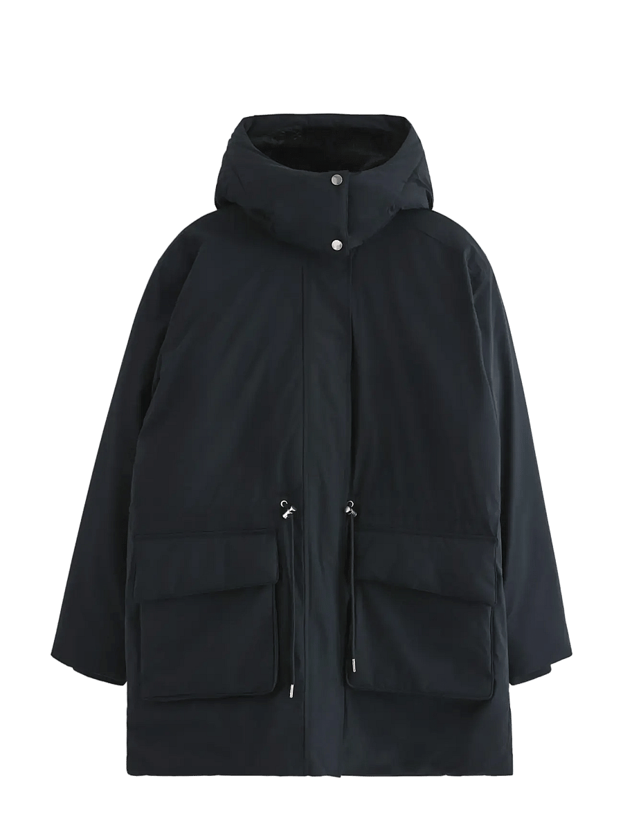 Lindex - Padded parka - vinterjackor - black - 0
