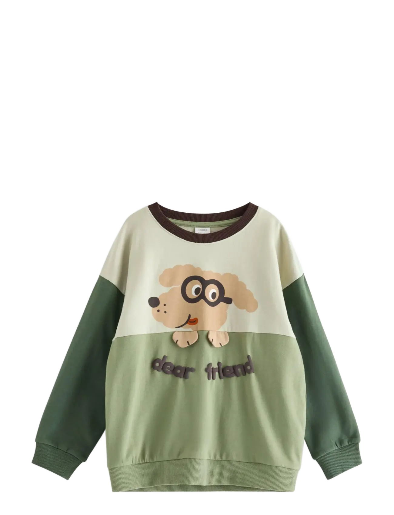 Lindex Sweatshirt with brushed inside - Kinder 2 bis 8 Jahren - LIGHT DUSTY GREEN / green