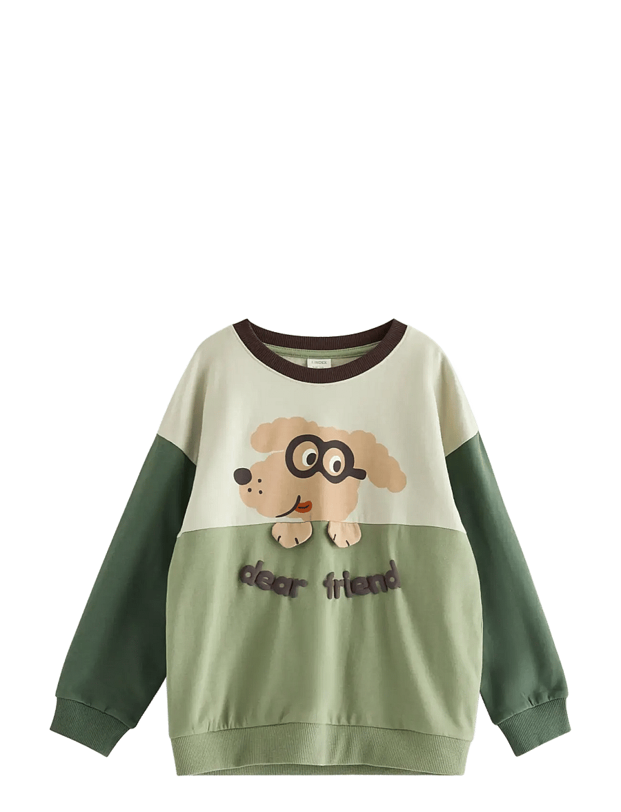 Lindex - Sweatshirt with brushed inside - sweatshirts - light dusty green - 1