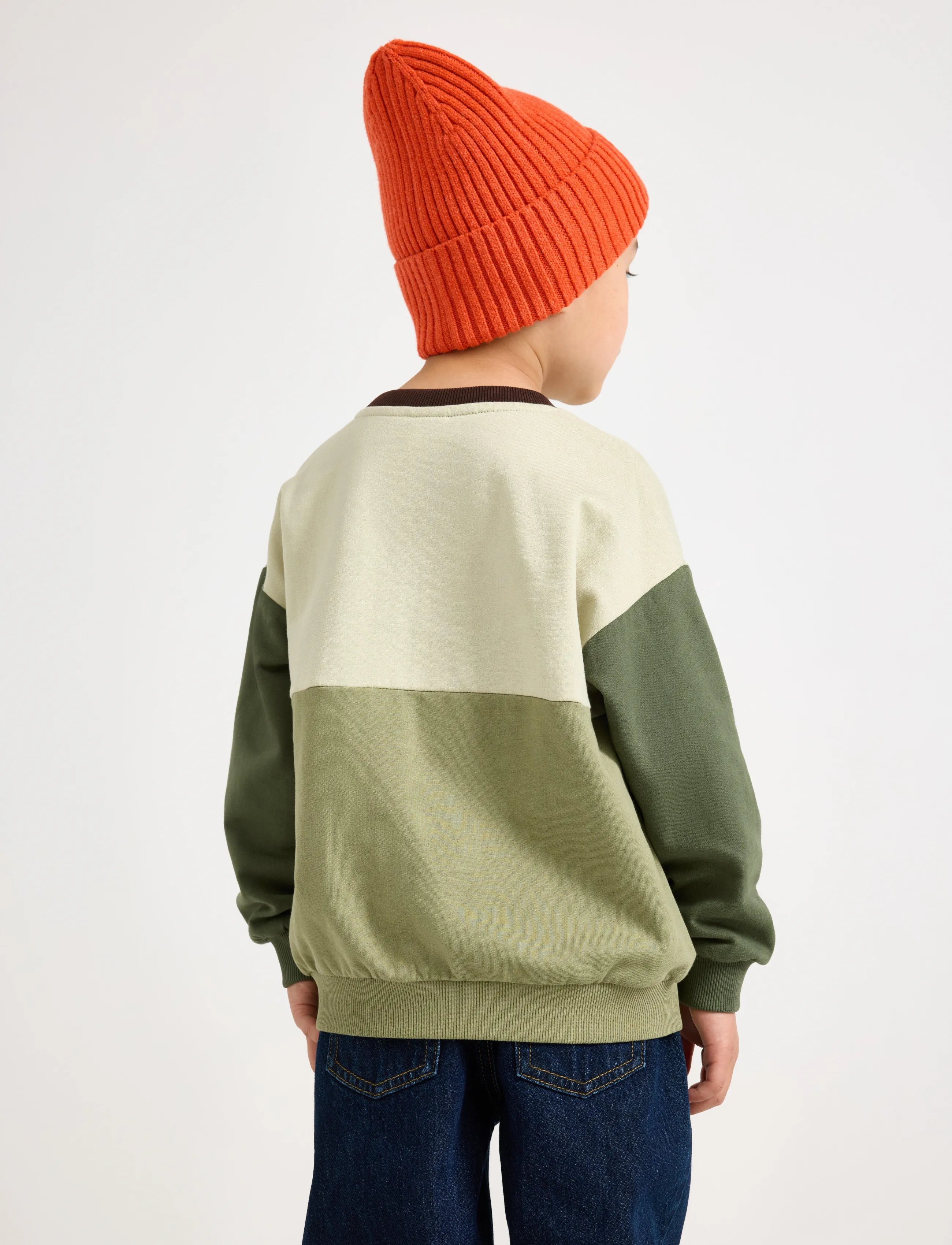 Lindex - Sweatshirt with brushed inside - light dusty green - 3