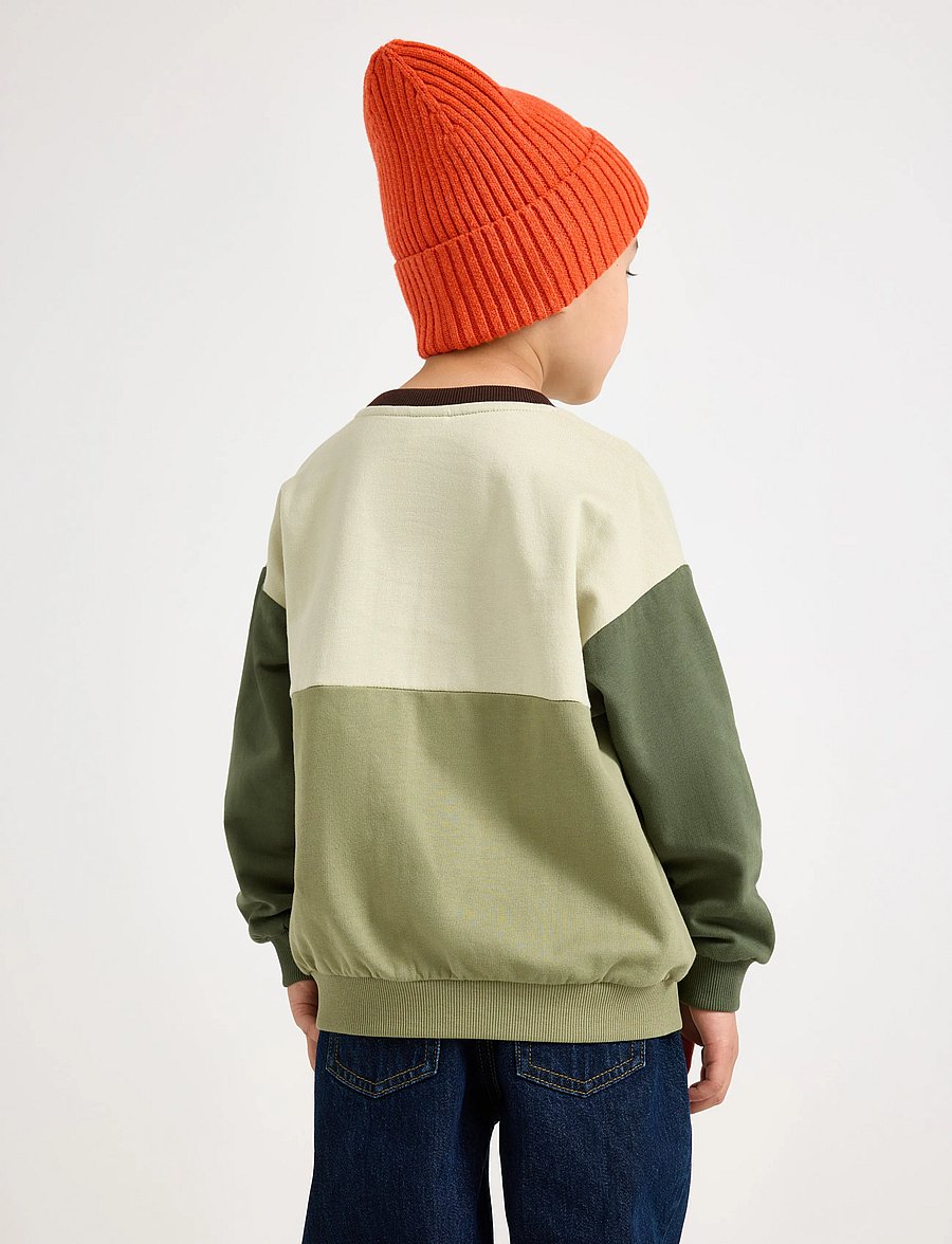 Lindex - Sweatshirt with brushed inside - sweatshirts - light dusty green - 3