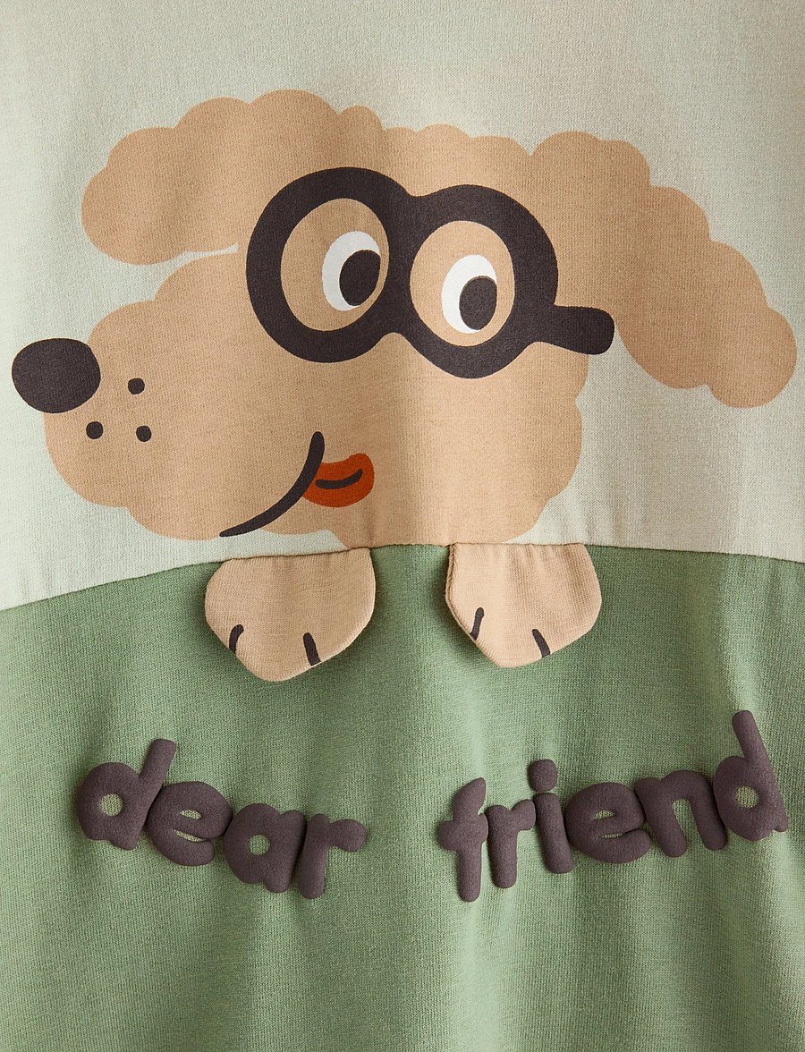 Lindex - Sweatshirt with brushed inside - sweatshirts - light dusty green - 5