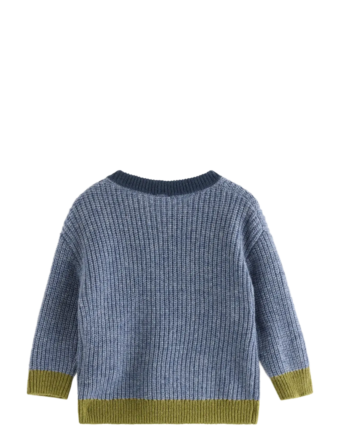Lindex - Moomin knitted jumper in wool blend - blue melange - 1