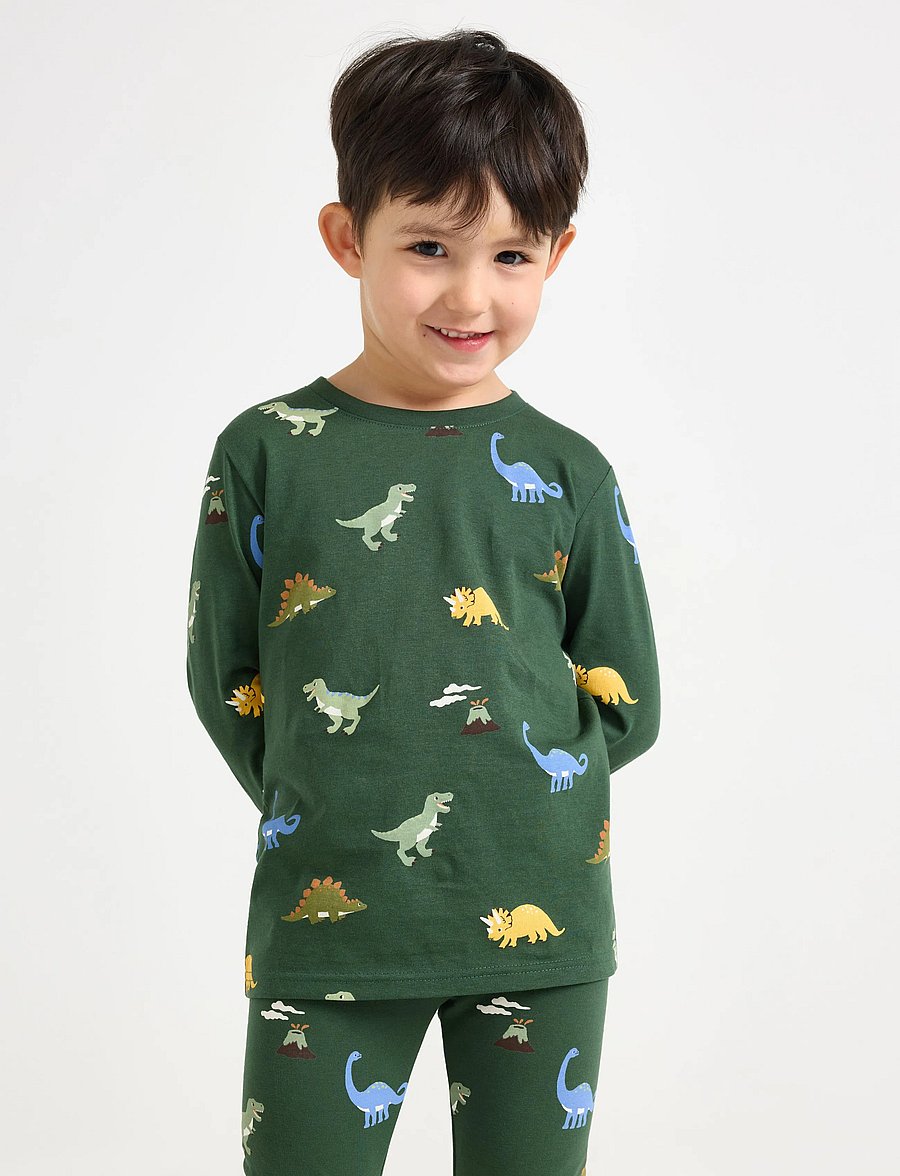 Lindex - 2-pack long-sleeved tops - langärmelig - dark dusty green - 0