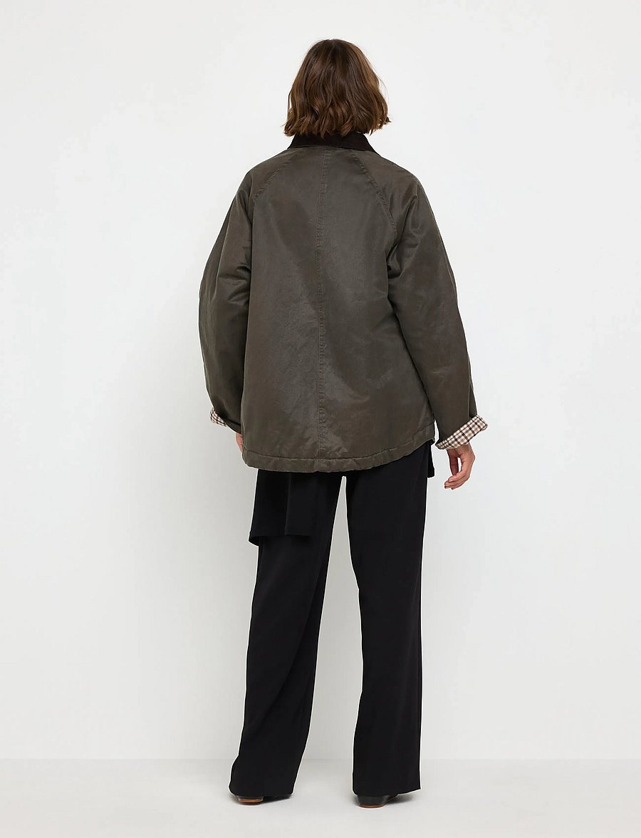 Lindex - Padded jacket with coating - dark dusty green - 3