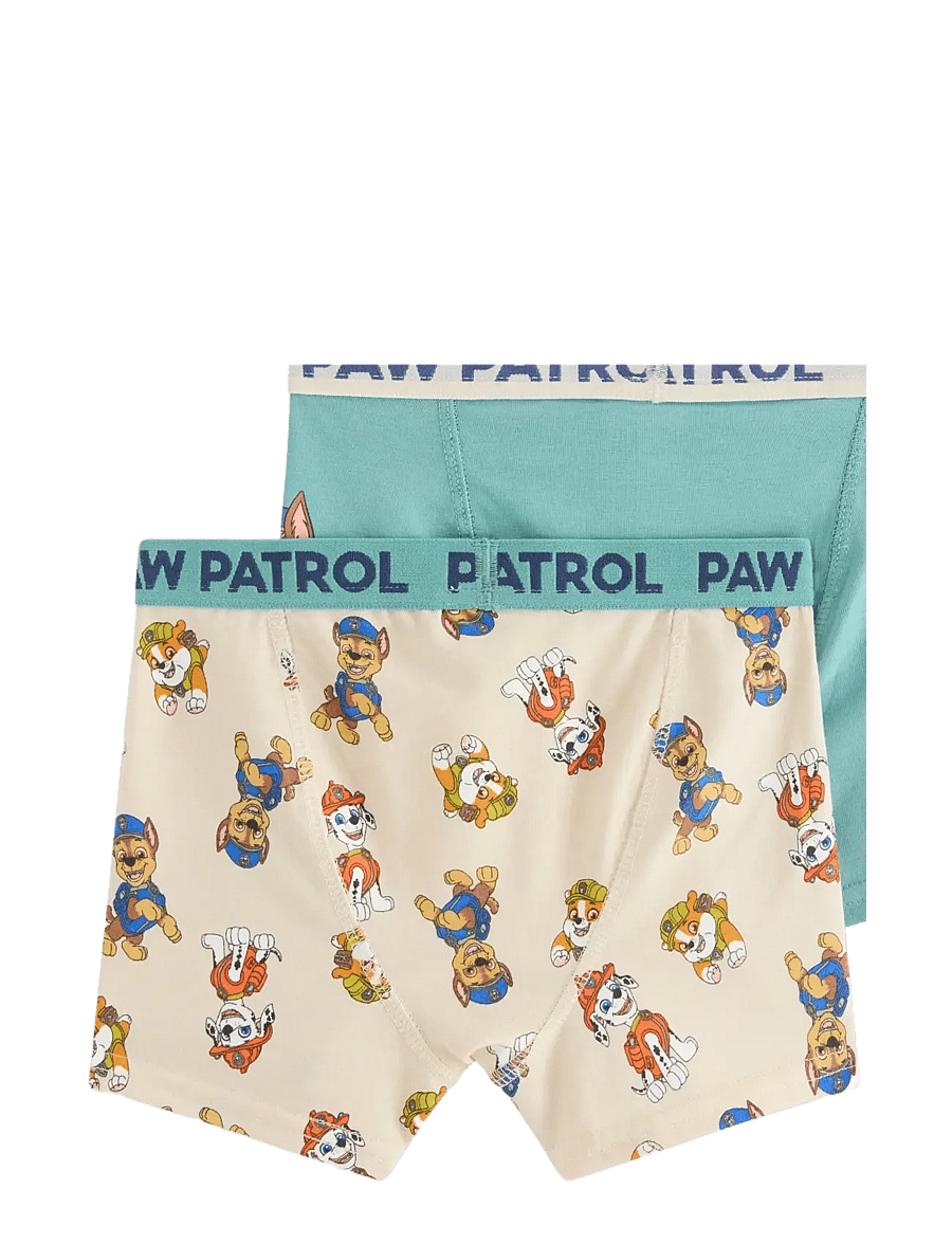 Lindex - 2-pack Paw Patrol boxer shorts - underbukser - light turquoise - 1