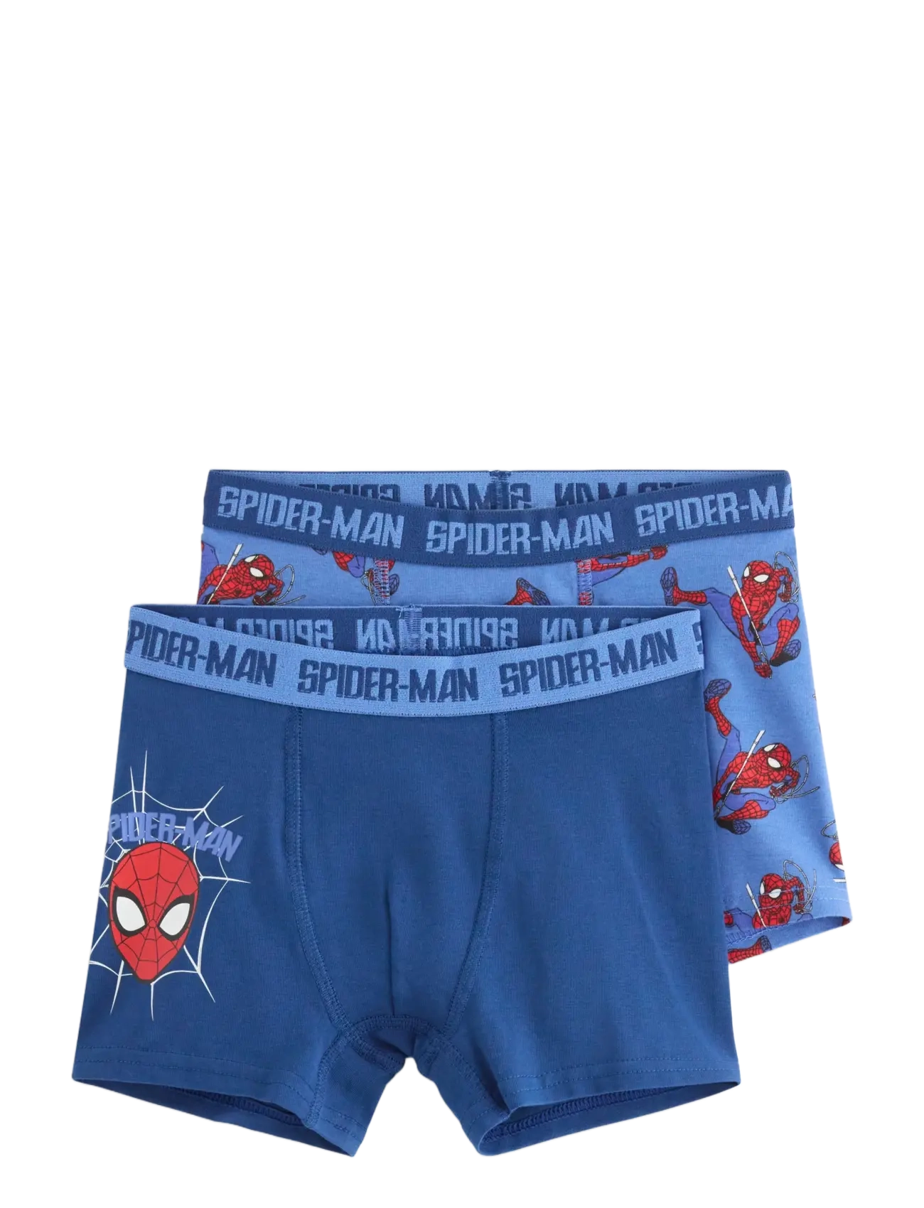 Lindex 2-Pack Spiderman Boxer Shorts, 110/116, Underwear, Marineblau - Underpants, Kinder