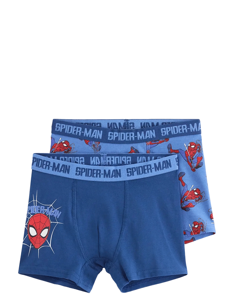 Lindex - 2-pack Spiderman boxer shorts - unterhosen - dark blue - 0