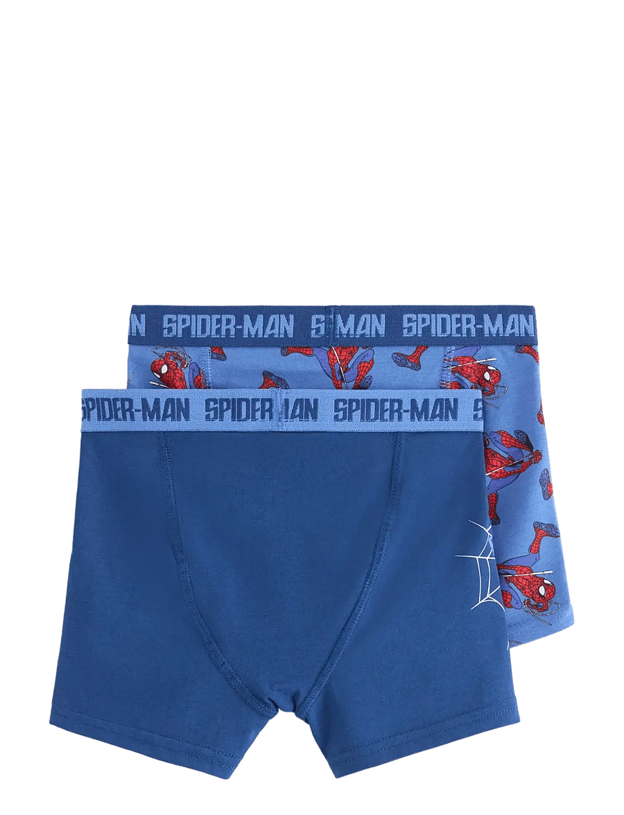 Lindex - 2-pack Spiderman boxer shorts - unterhosen - dark blue - 1