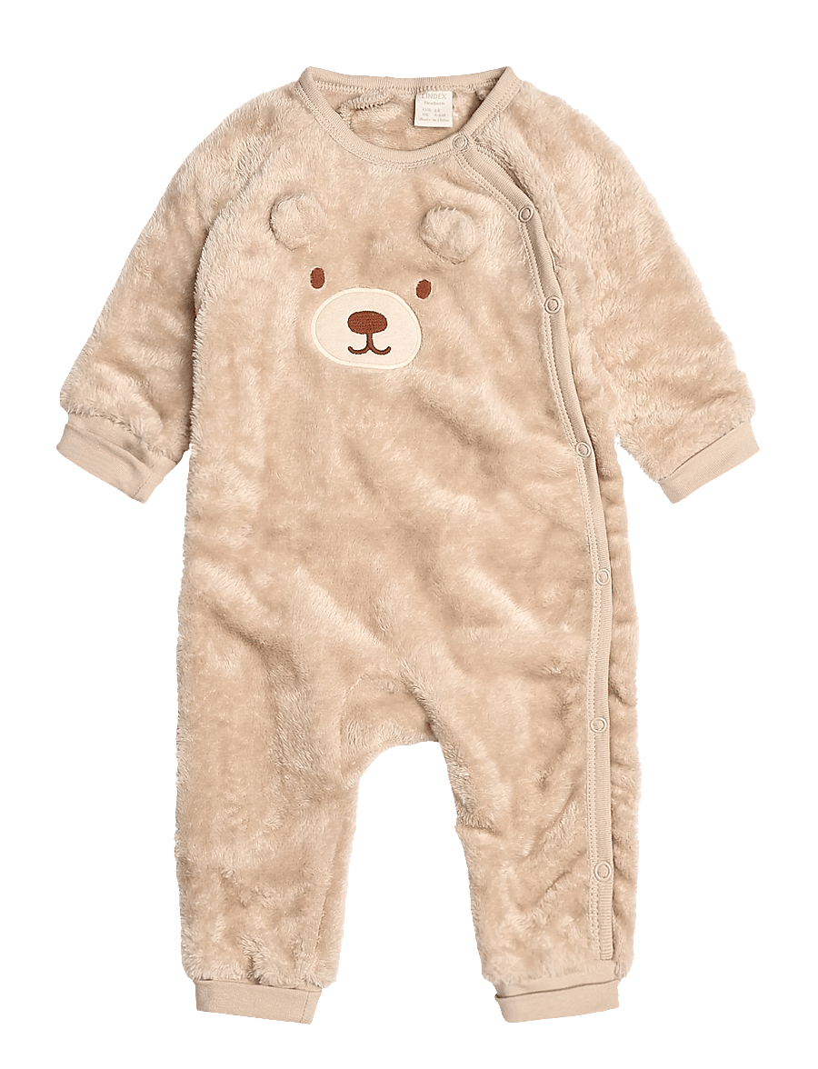 Lindex - Jumpsuit pile w 3d ears and e - kombinesoonid - beige - 0