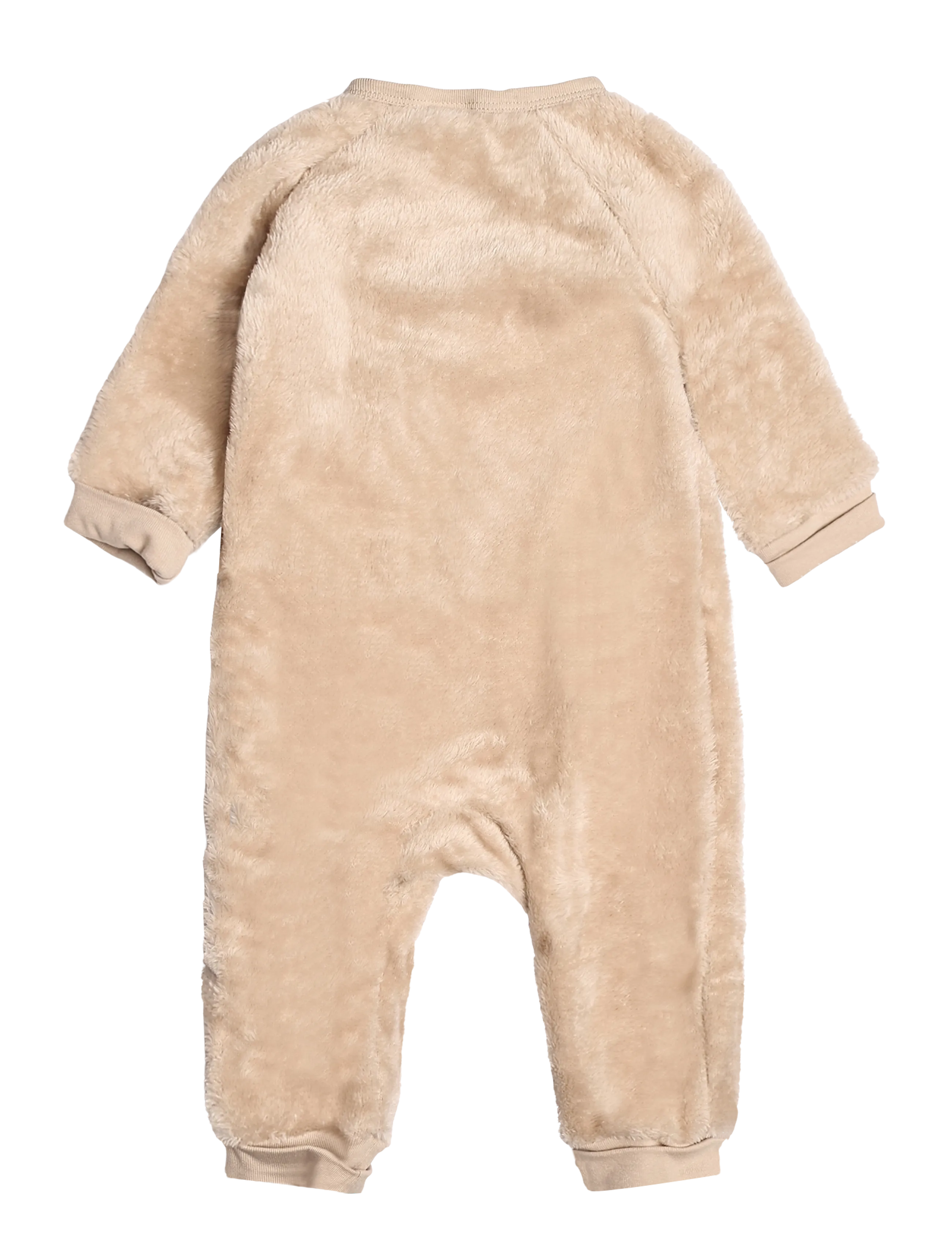 Lindex - Jumpsuit pile w 3d ears and e - beige - 1
